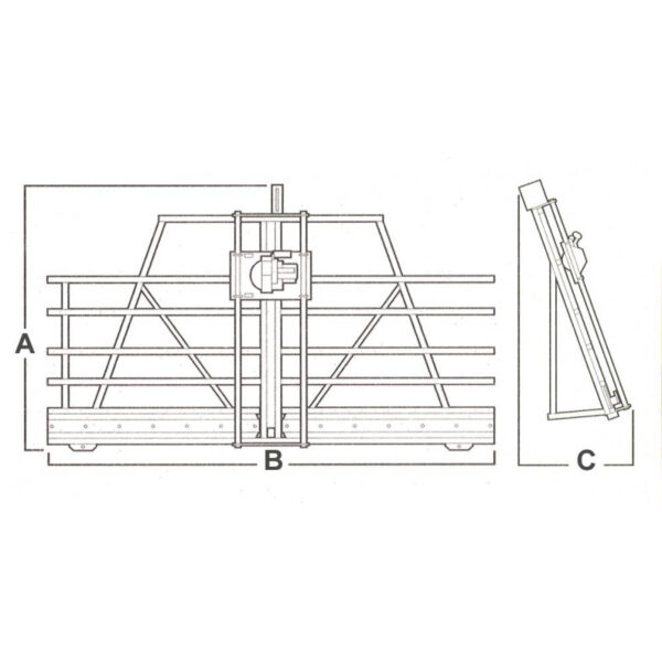 C4 - SCIE À PANNEAUX VERTICALE - 1,65 KW - 1270 MM – Image 4