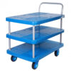 CHARIOT PLATEFORME 300 KG 3 PLATEAUX