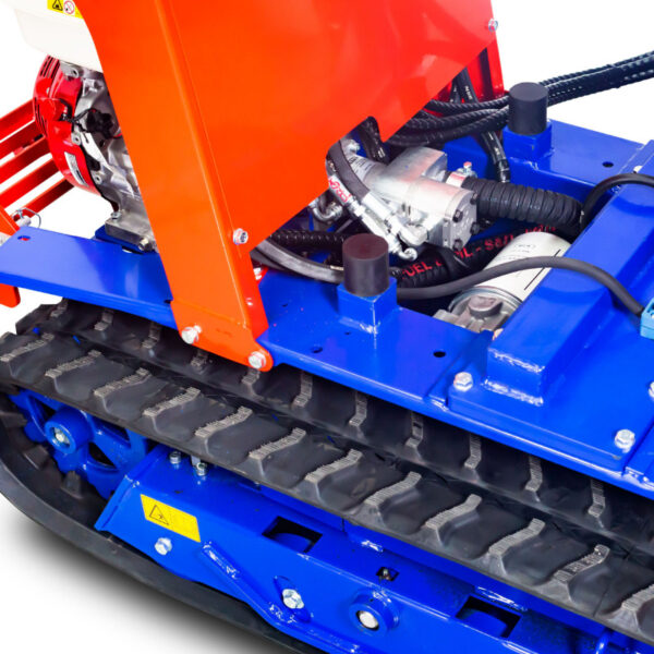 DUMPER HYDROSTATIQUE À CHENILLES AVEC PELLE 80 KG, BENNE 800 KG ET MOTEUR HONDA – Image 14