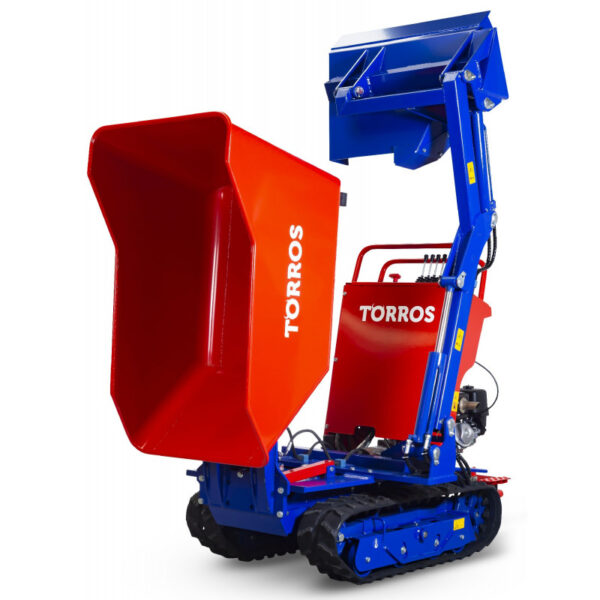 DUMPER HYDROSTATIQUE À CHENILLES AVEC PELLE 80 KG, BENNE 800 KG ET MOTEUR HONDA – Image 5