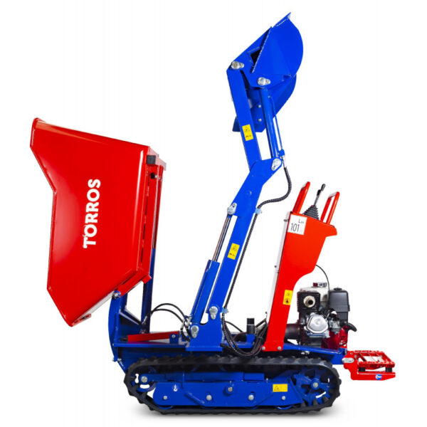 DUMPER HYDROSTATIQUE À CHENILLES AVEC PELLE 80 KG, BENNE 800 KG ET MOTEUR HONDA – Image 6