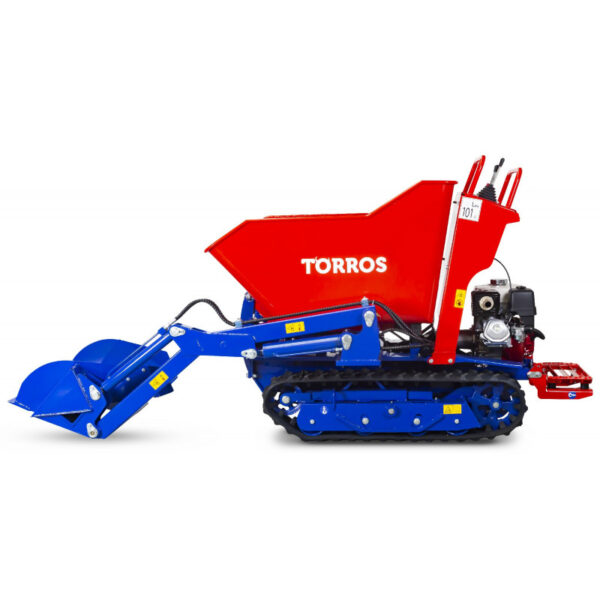 DUMPER HYDROSTATIQUE À CHENILLES AVEC PELLE 80 KG, BENNE 800 KG ET MOTEUR HONDA – Image 8