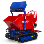 DUMPER HYDROSTATIQUE À CHENILLES AVEC PELLE DE CHARGEMENT 60 KG, BENNE BASCULANTE 600 KG ET MOTEUR HONDA