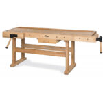 ETABLI EN BOIS LOURD - 2100X700
