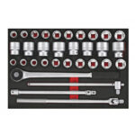 JEU DE DOUILLES 3/4" 19-50MM 32PCS EVA-TRAY