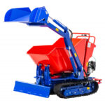 BROUETTE À CHENILLES ÉCARTABLES ET LAME DOZER HONDA 800 KG PELLE INCLINABLE