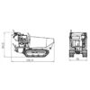 BROUETTE MOTORISÉE À CHENILLES 500KG - 6,5 CH 8 VITESSES AVEC BASCULEMENT HYDRAULIQUE – Image 8