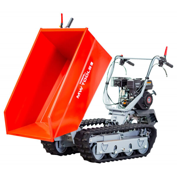 MINI DUMPER À CHENILLES 6,5 CH SURÉLEVÉES ET MONTE-ESCALIERS 500 KG – Image 2