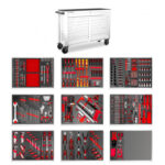 SERVANTE ATELIER COMPLÈTE XXL BLANCHE 512 OUTILS