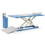Pont moto électro-hydraulique OMCN d'une capacité de 500 kg avec table de 2200 x 1000 mm