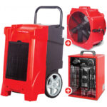 PACK DÉSHUMIDIFICATEUR BDP90 + VENTILATEUR MV500PPL + CHAUFFAGE WEL33