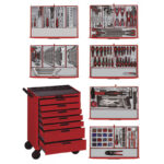 SERVANTE D'ATELIER COMPLÈTE PRO 491 OUTILS