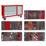 SERVANTE D'ATELIER COMPLÈTE AVEC ARMOIRE XL 512 OUTILS