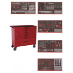 SERVANTE D'OUTILS COMPLÈTE 411 PIÈCES