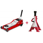 PACK CRIC 2,5T EXTRA BAS AVEC DOUBLE POMPE + PAIRE DE CHANDELLES 3T