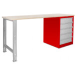 ÉTABLI MODULAIRE AVEC ARMOIRE À TIROIRS 200 CM