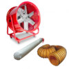 VENTILATEUR EXTRACTEUR 600MM - 2000 W AVEC TUYAU ET SAC FILTRANT