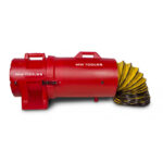 VENTILATEUR EXTRACTEUR MOBILE AVEC TUYAU D'EXTRACTION ET PORTE-TUYAU 300 MM - 750 W
