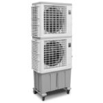 RAFRAÎCHISSEUR D'AIR ÉVAPORATIF INDUSTRIEL MOBILE HAUT 17000 M³/H