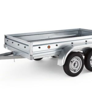 Remorque double essieux Trigano TR901522 280kg + roue jockey + bâchet et rehausses – Image 2